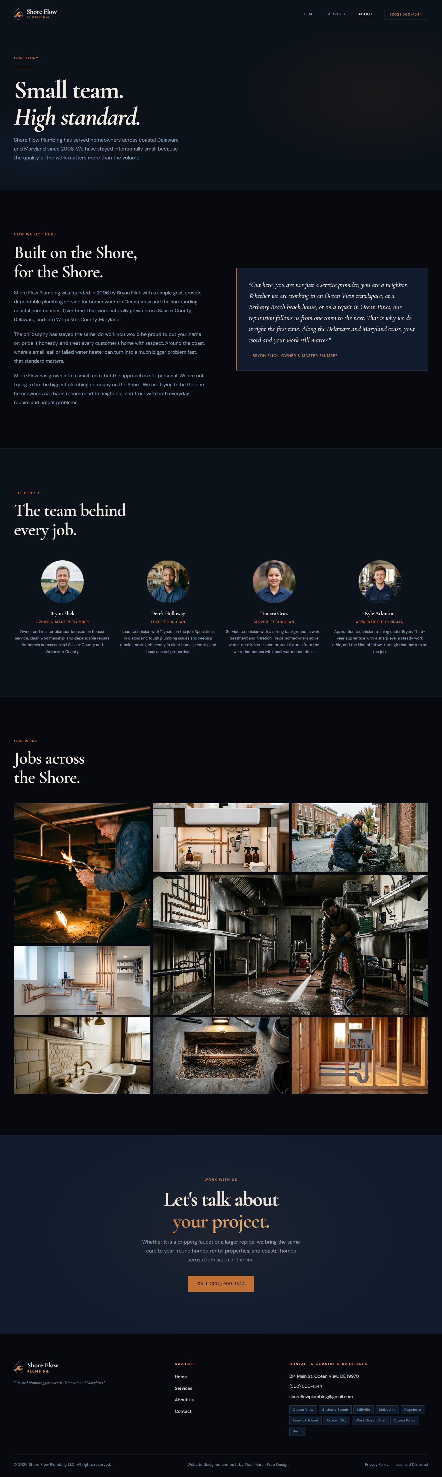 About Page Concept screenshot